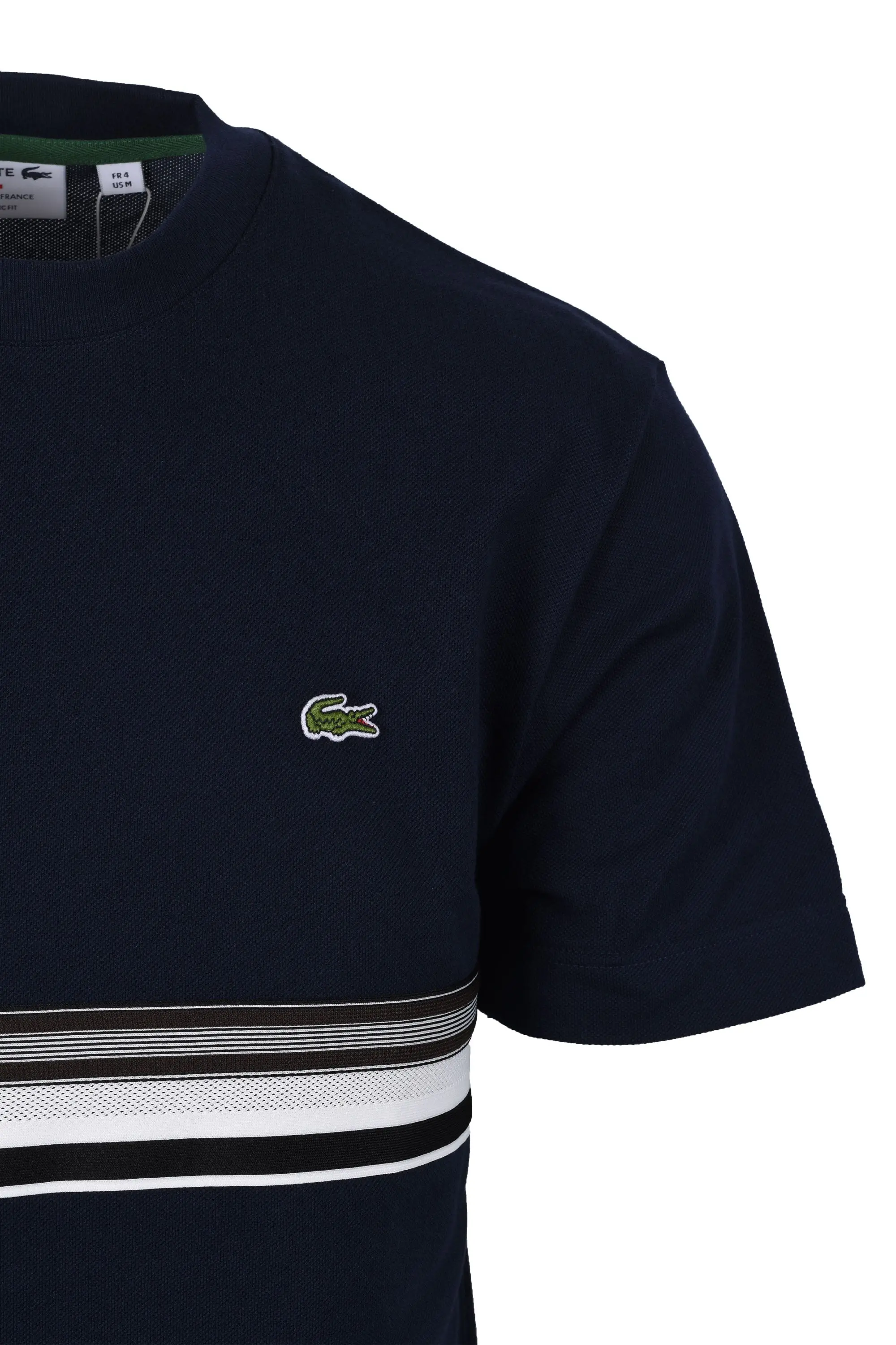 Lacoste Made In France Classic Fit T-Shirt Midnight Blue - Image 2