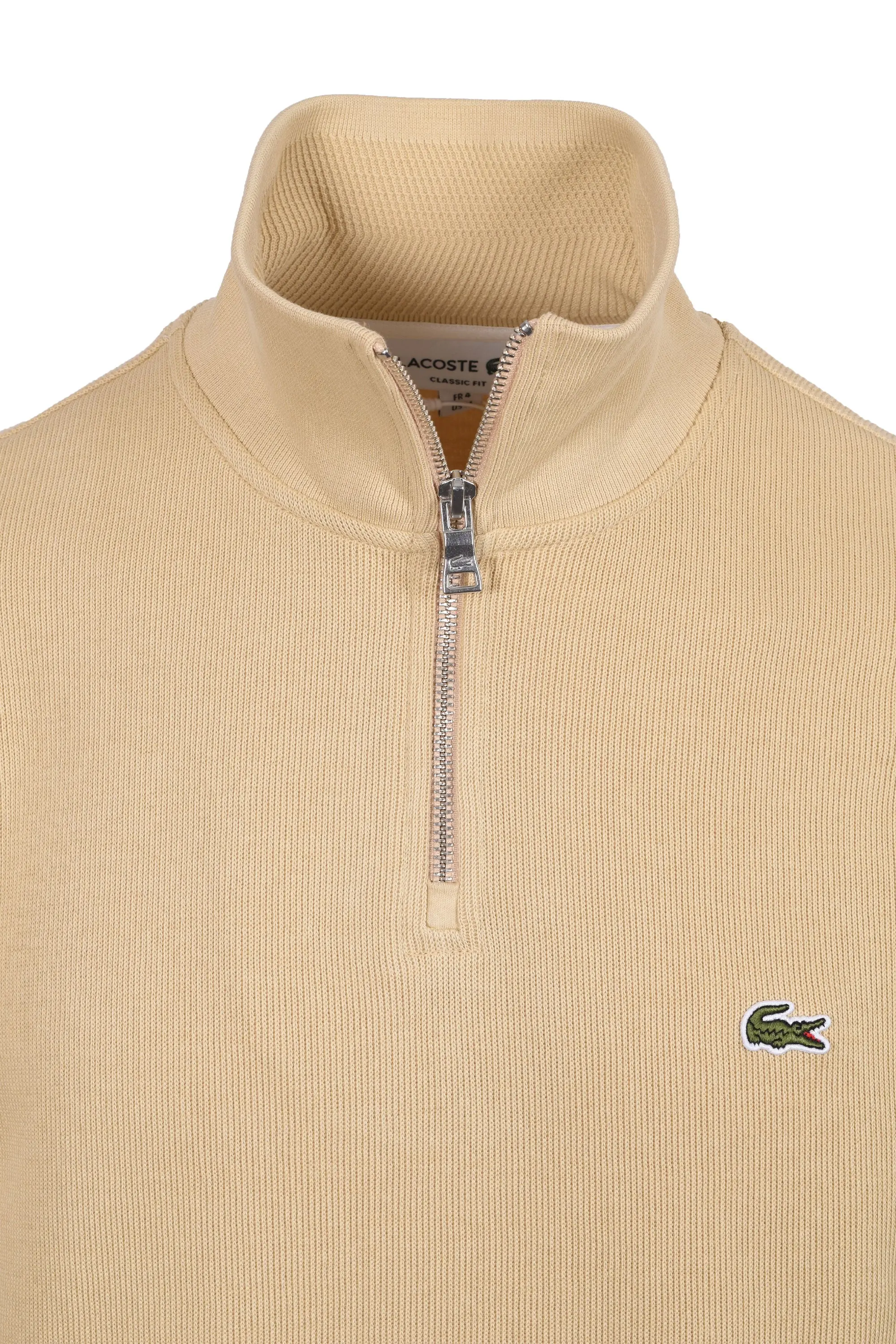 Lacoste HALF ZIP SWEATSHIRT BEIGE - Image 2