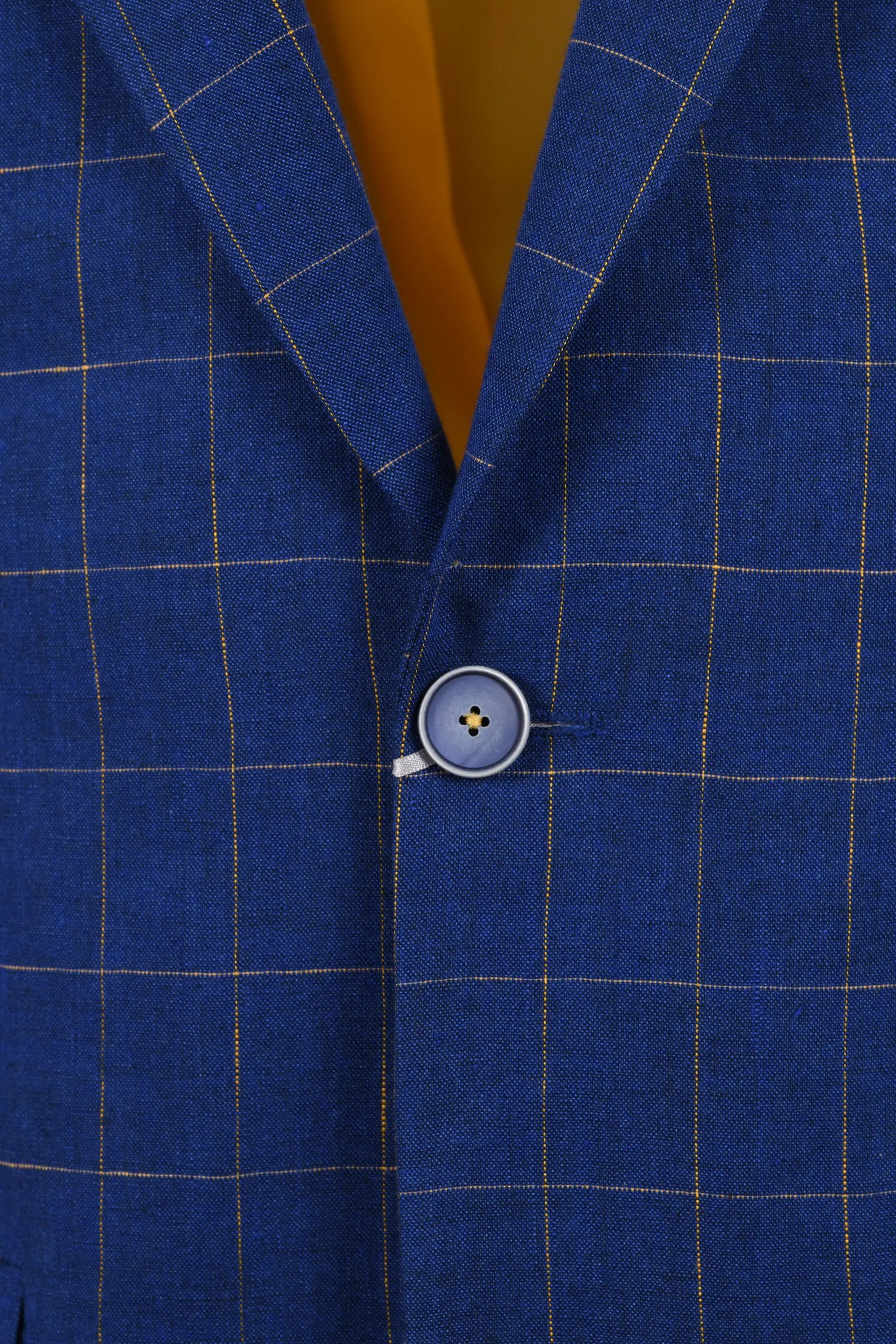MAZZELLI JACKET BLUE YELLOW CHECK - Image 3