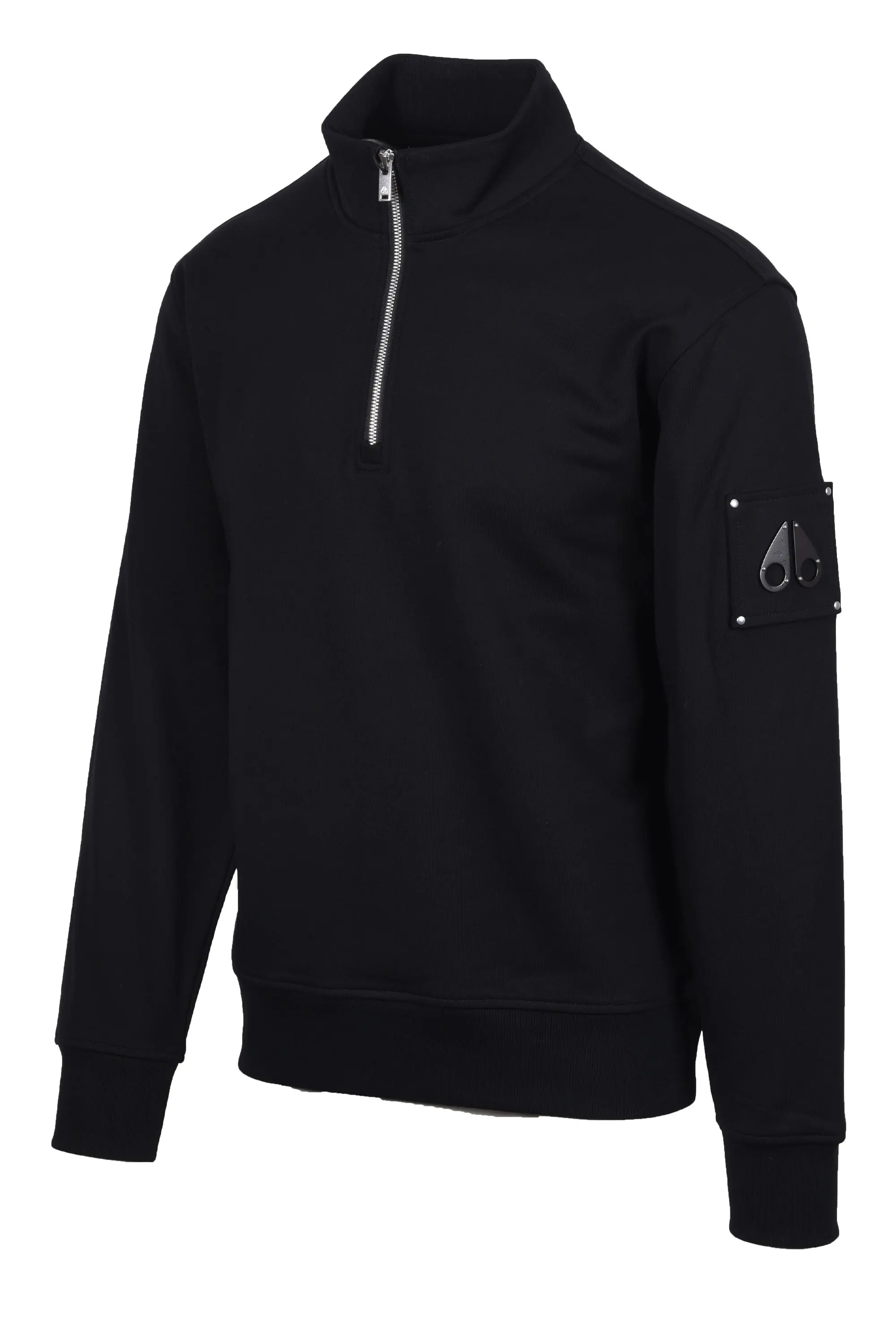 MOOSE KNUCKLES HARTSFIELD HALF ZIP BLACK - Image 2