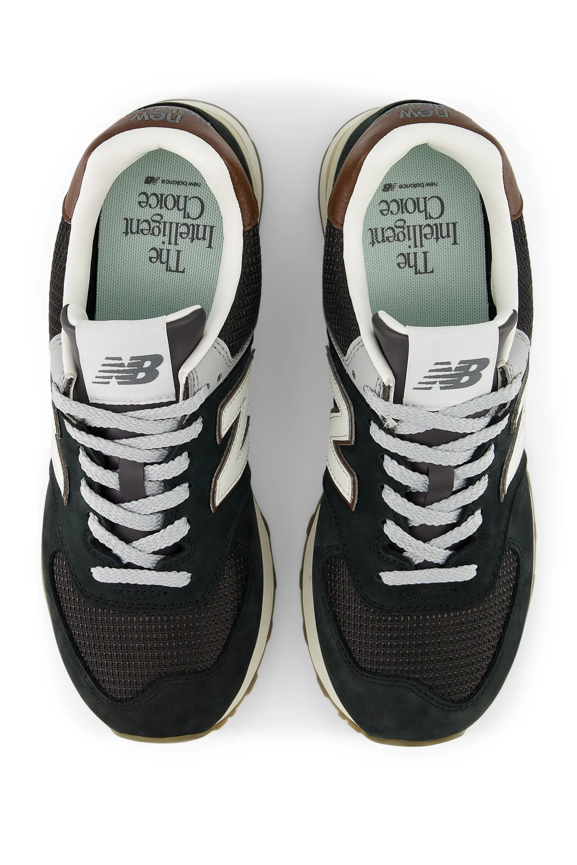 NEW BALANCE 574 TRAINER BROWN/DARK SILVER - Image 3