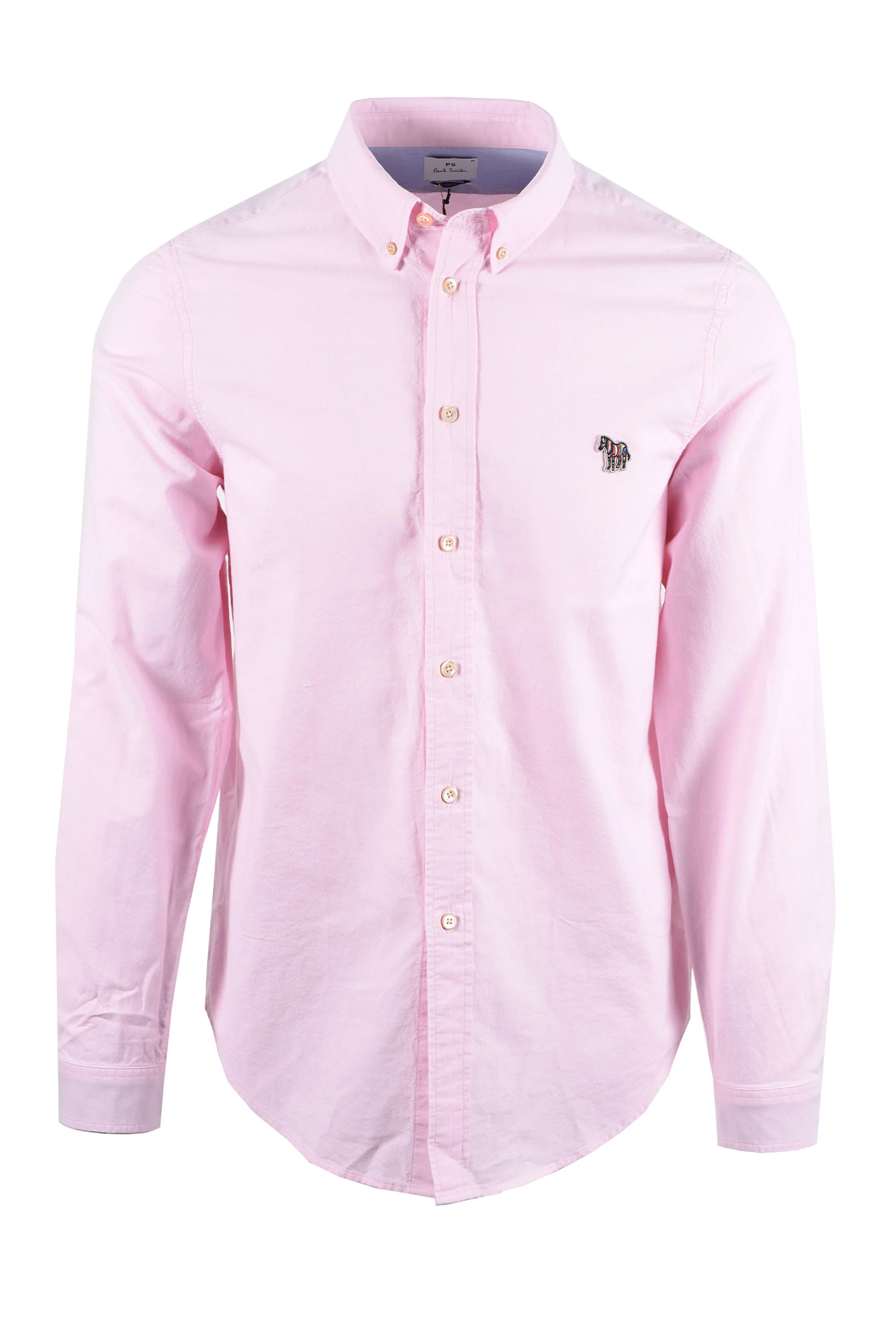 PAUL SMITH LS TAILORED FIT SHIRT ZEBRA BADGE PINK