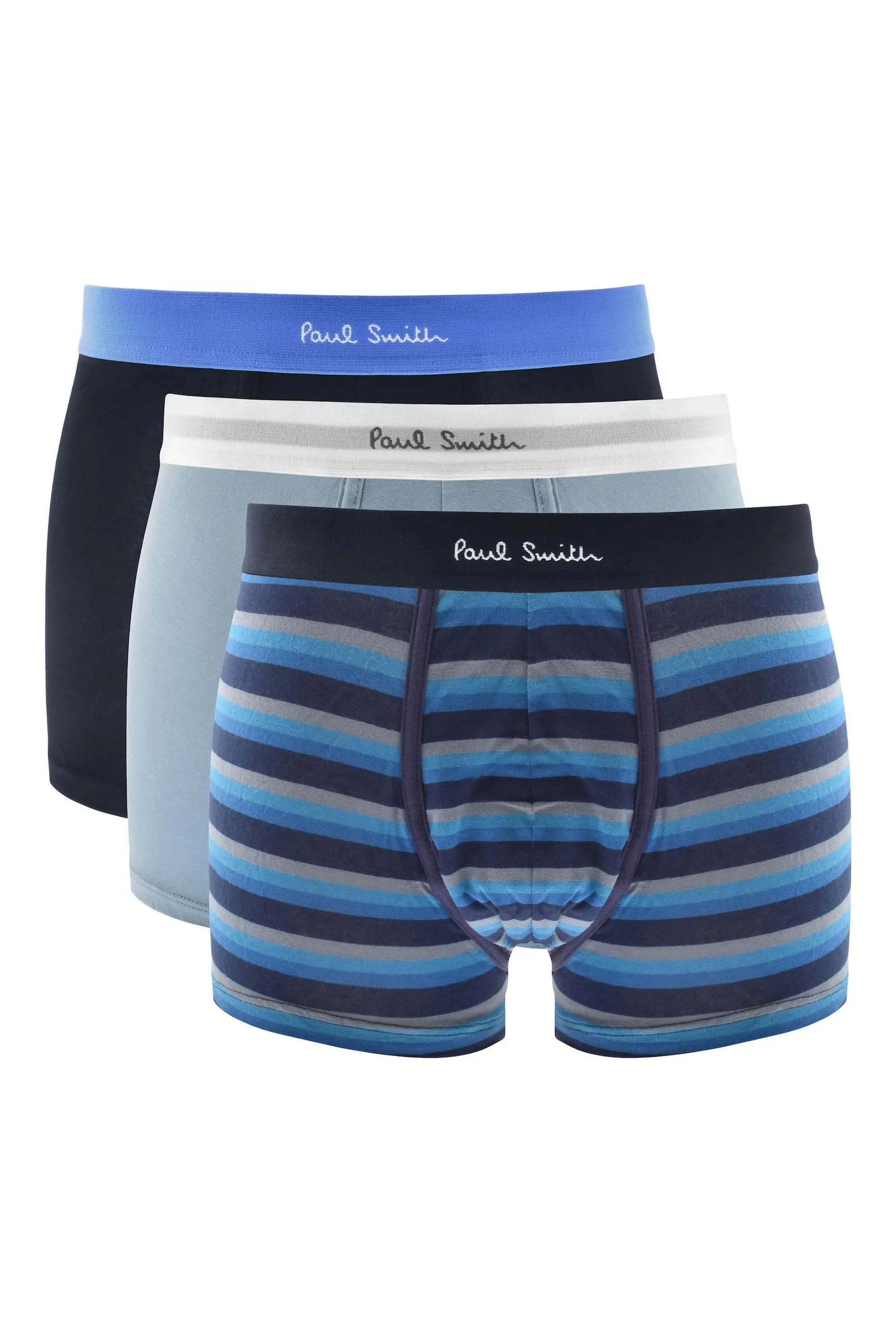 PAUL SMITH 3PK BOXER SHORTS STRIPE/BLUE/NAVY
