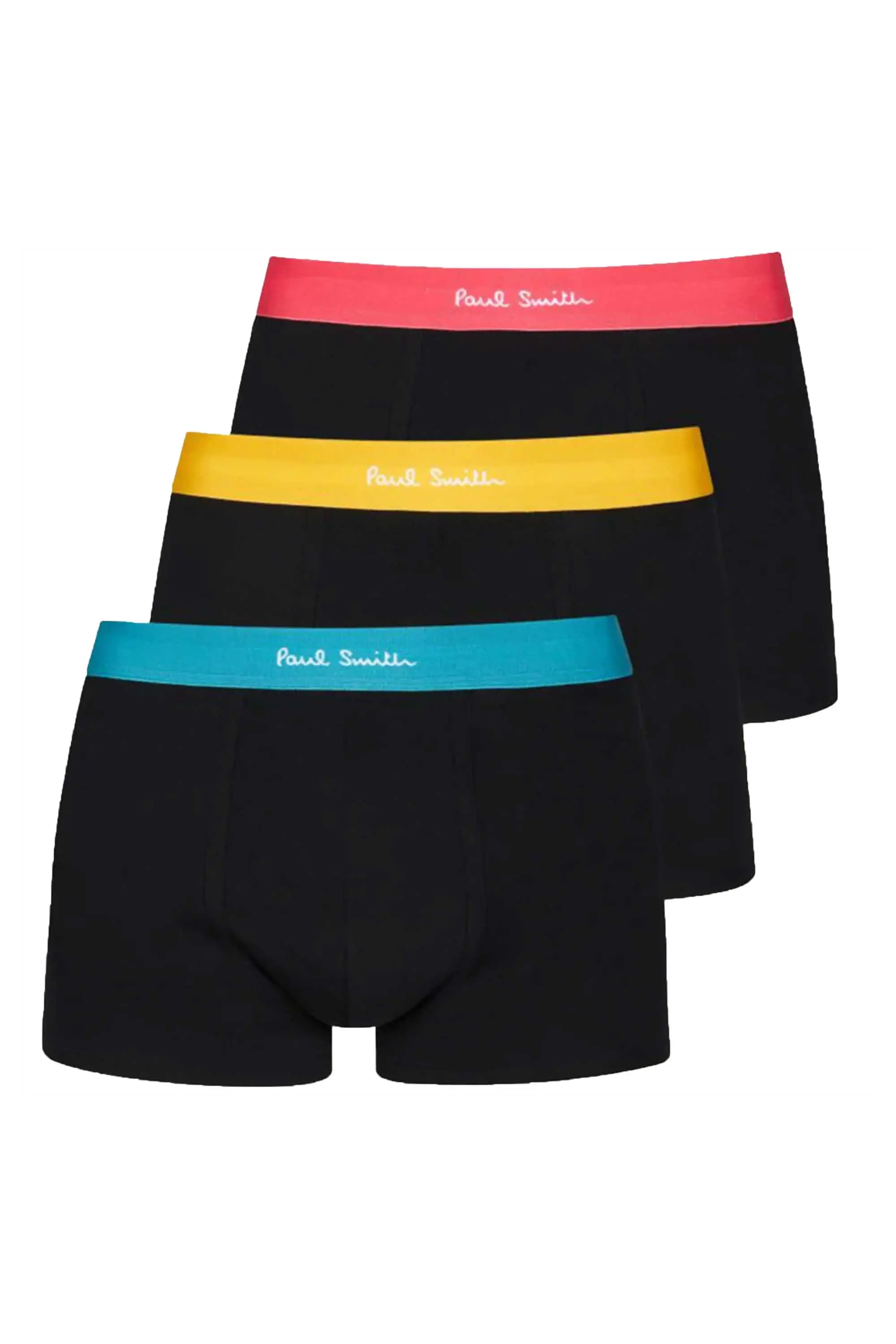PAUL SMITH BRIGHT BAND STRETCH BOXERS RED/YELLOW/TEAL