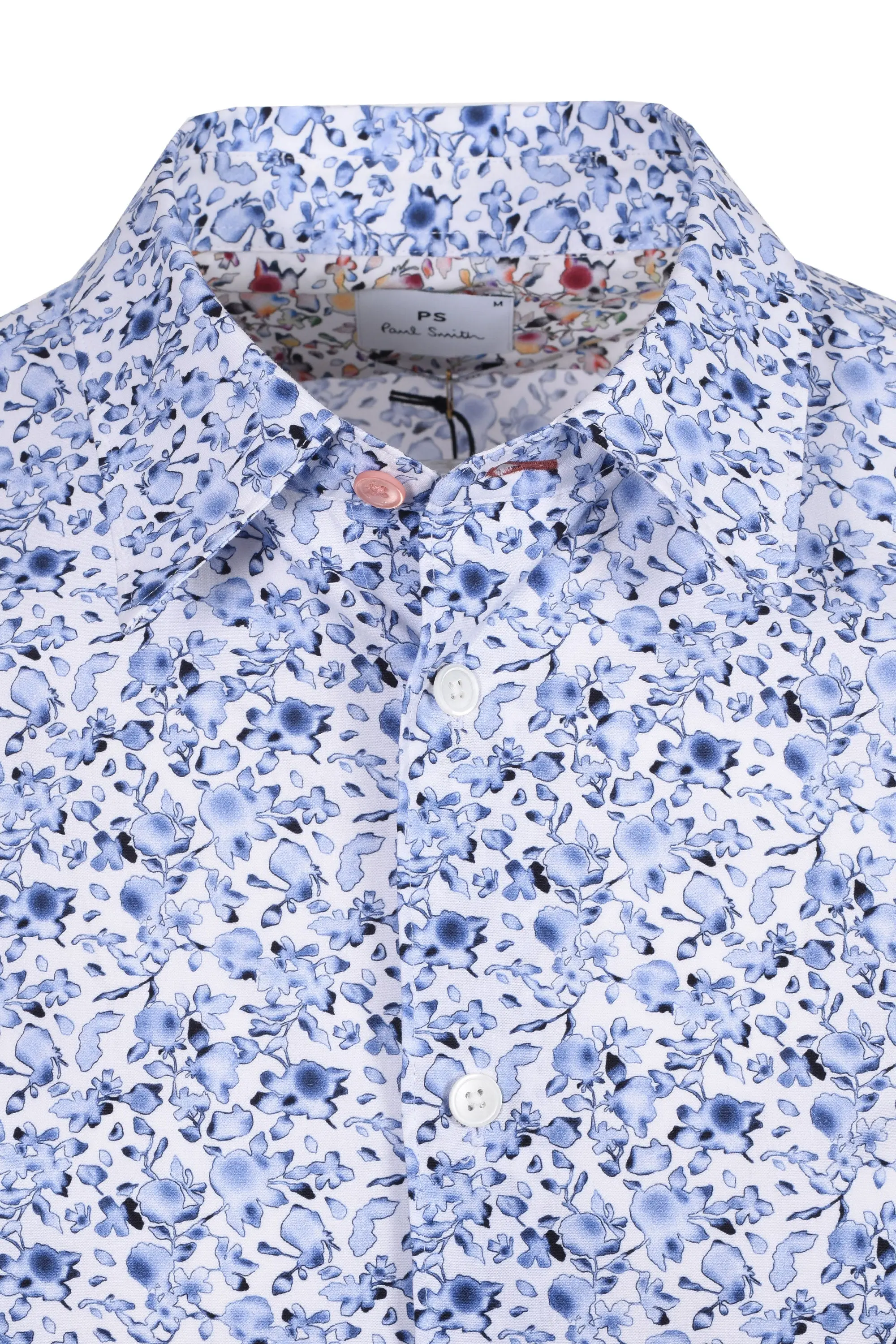 PAUL SMITH PATTERNED LS TAILORED FIT SHIRT LIGHT BLUE - Image 2