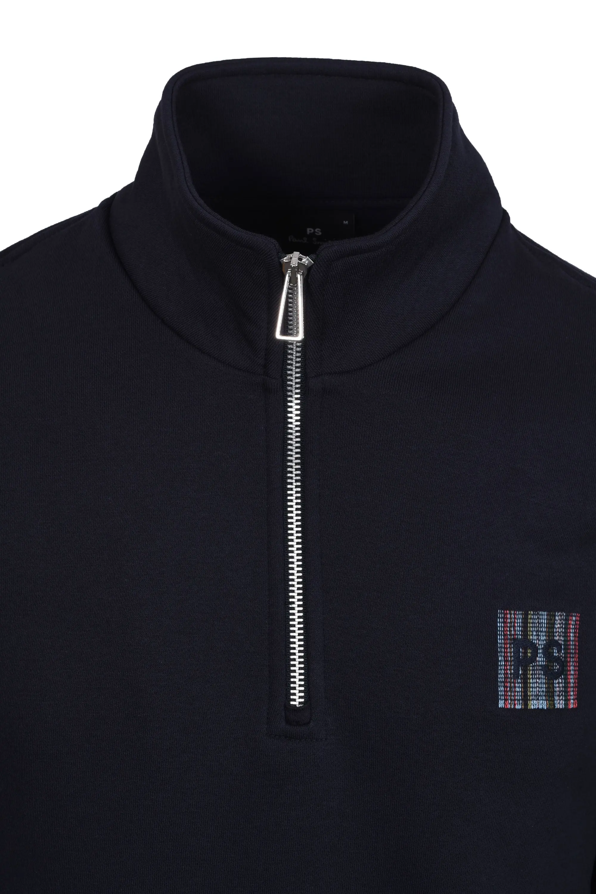 PAUL SMITH PS LOGO HALF ZIP SWEAT NAVY - Image 2