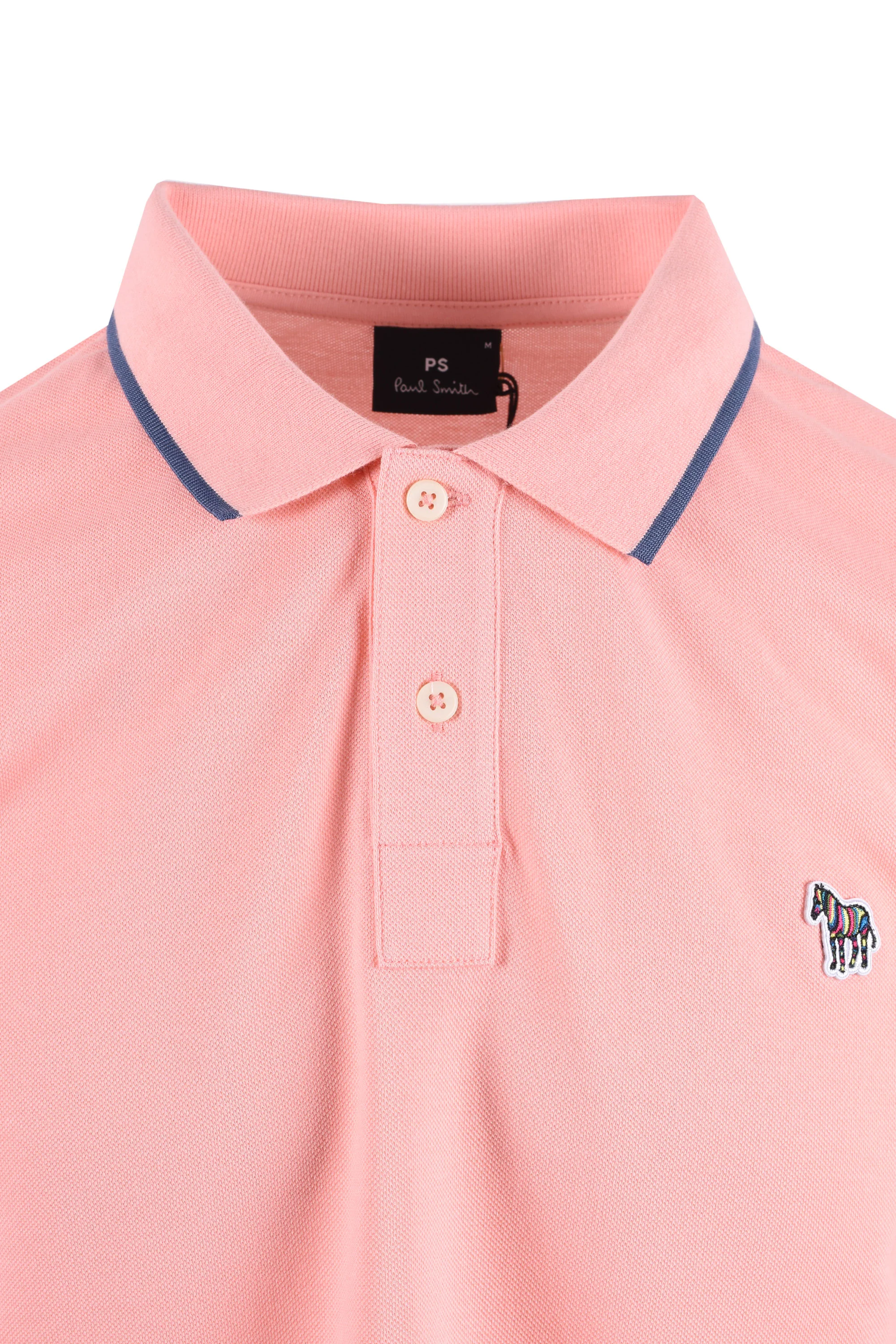 PAUL SMITH REG FIT POLO SHIRT PINK - Image 2