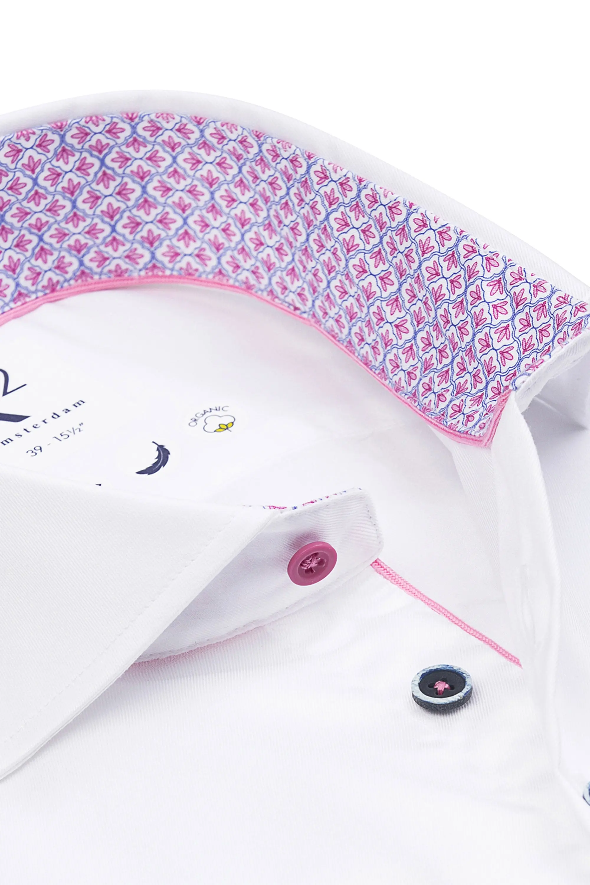 R2 CUT AWAY COLLAR LONG SLEEVED SHIRT WHITE - Image 2