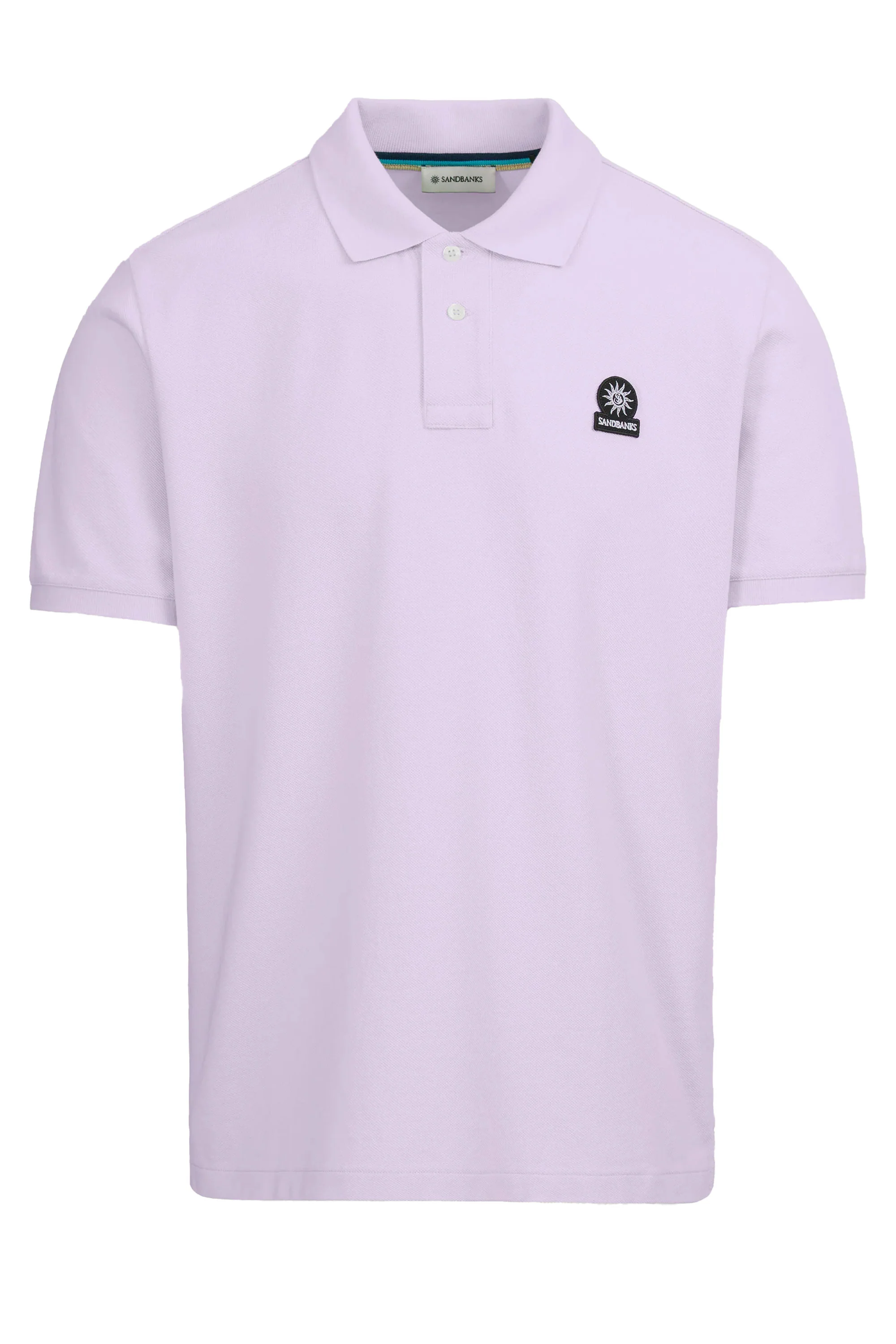 Sandbanks Badge Logo Polo Lilac