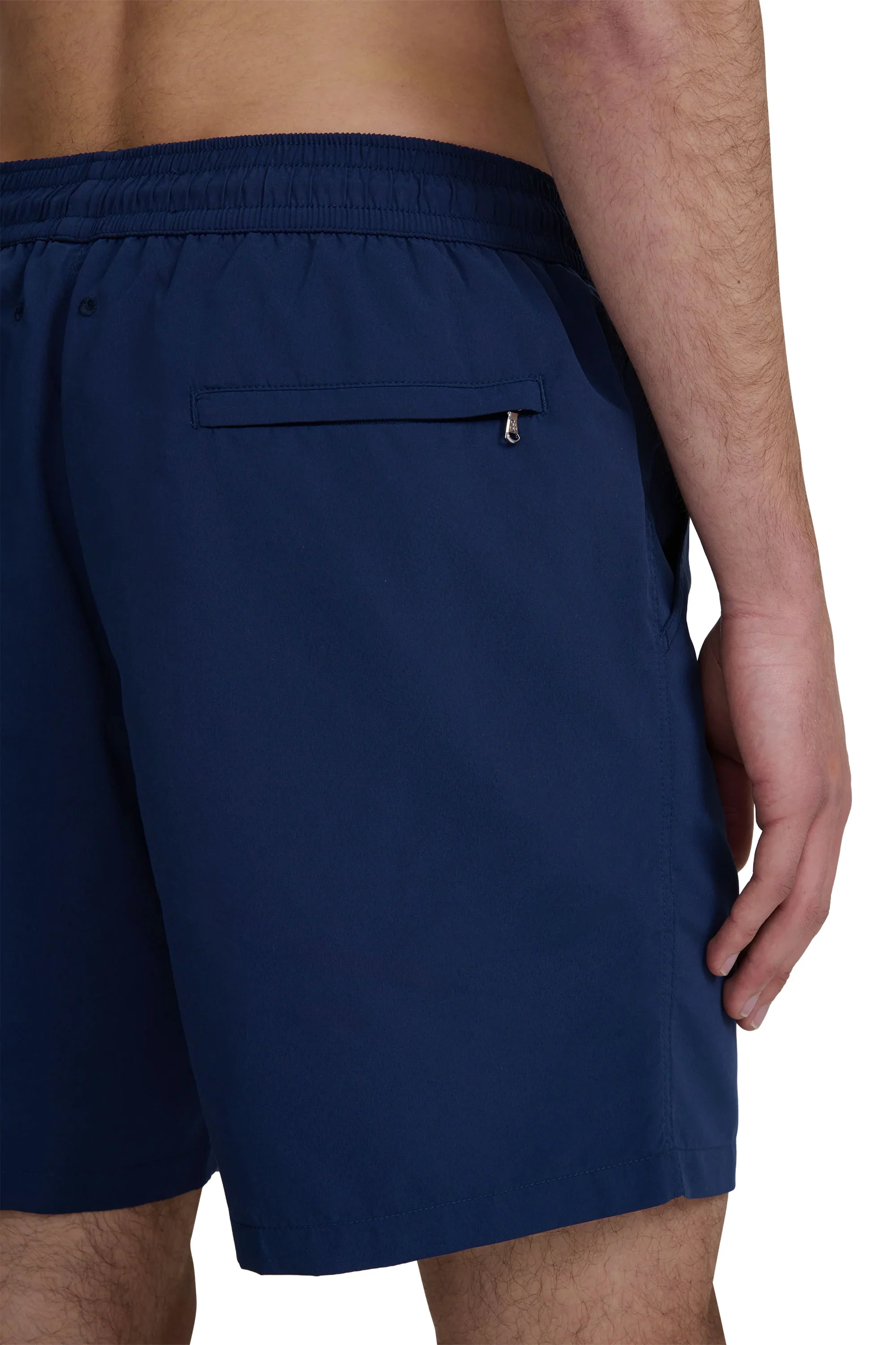 SANDBANKS BADGE LOGO SWIM SHORT NAVY - Image 3