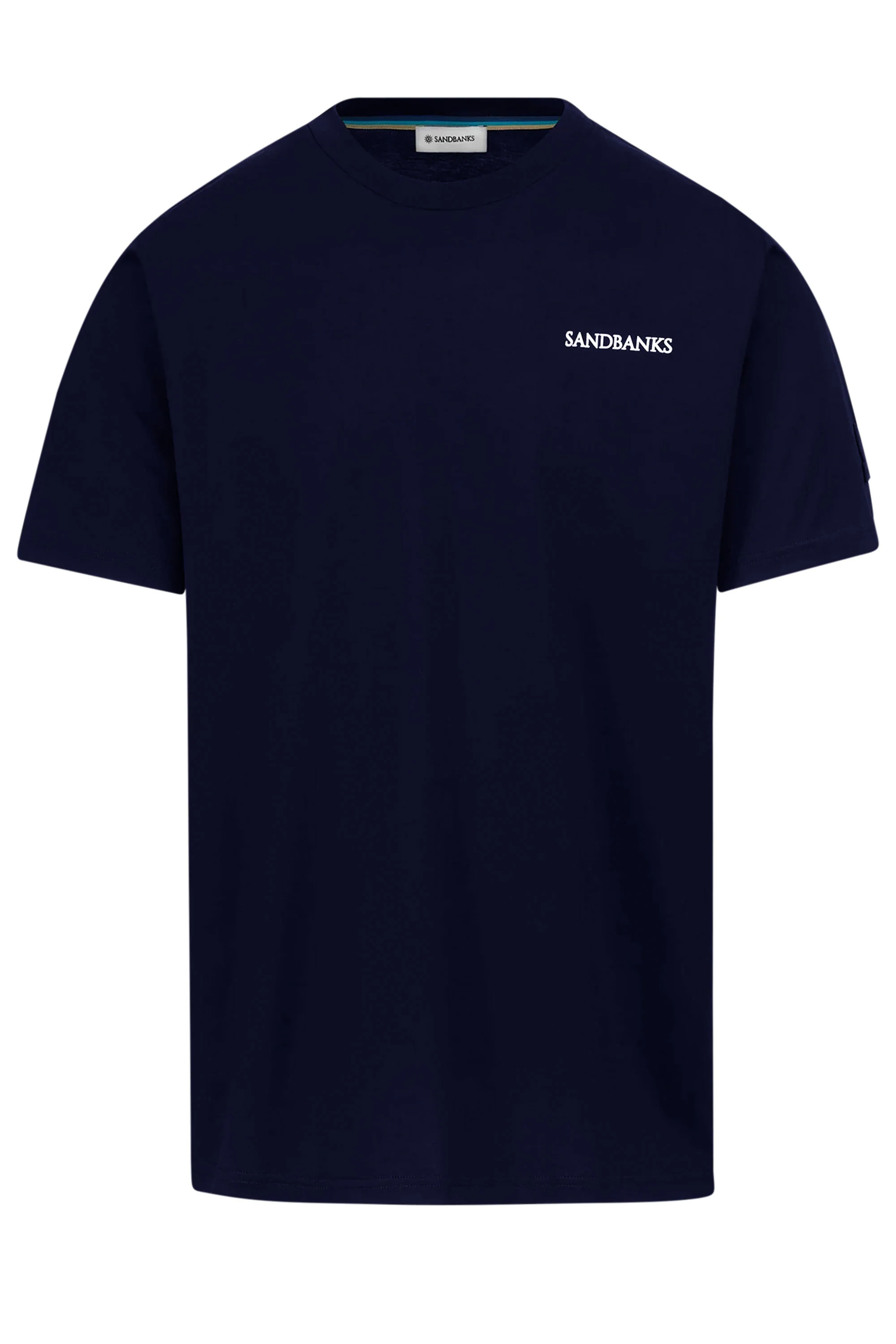 SANDBANKS SIDE STRIPE T-SHIRT NAVY