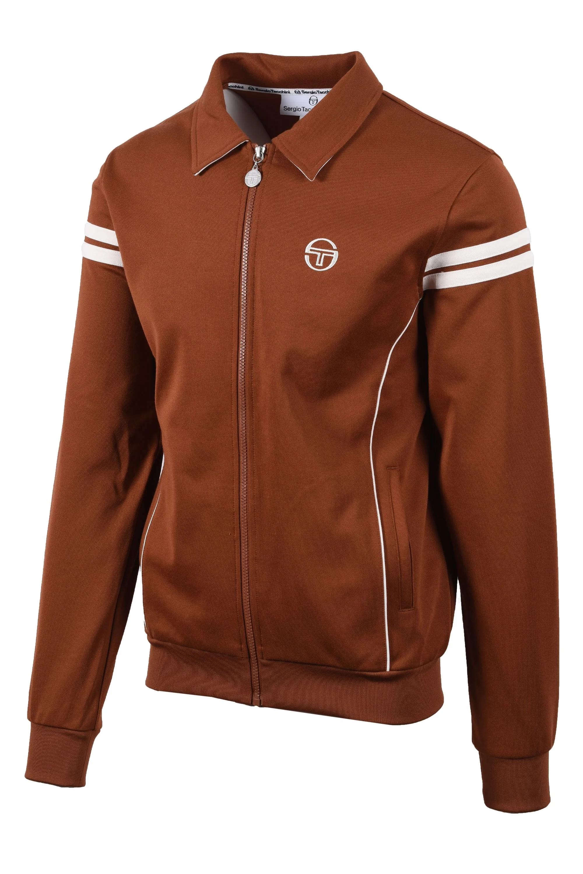 Sergio Tacchini Armando Track Top Brown - Image 2