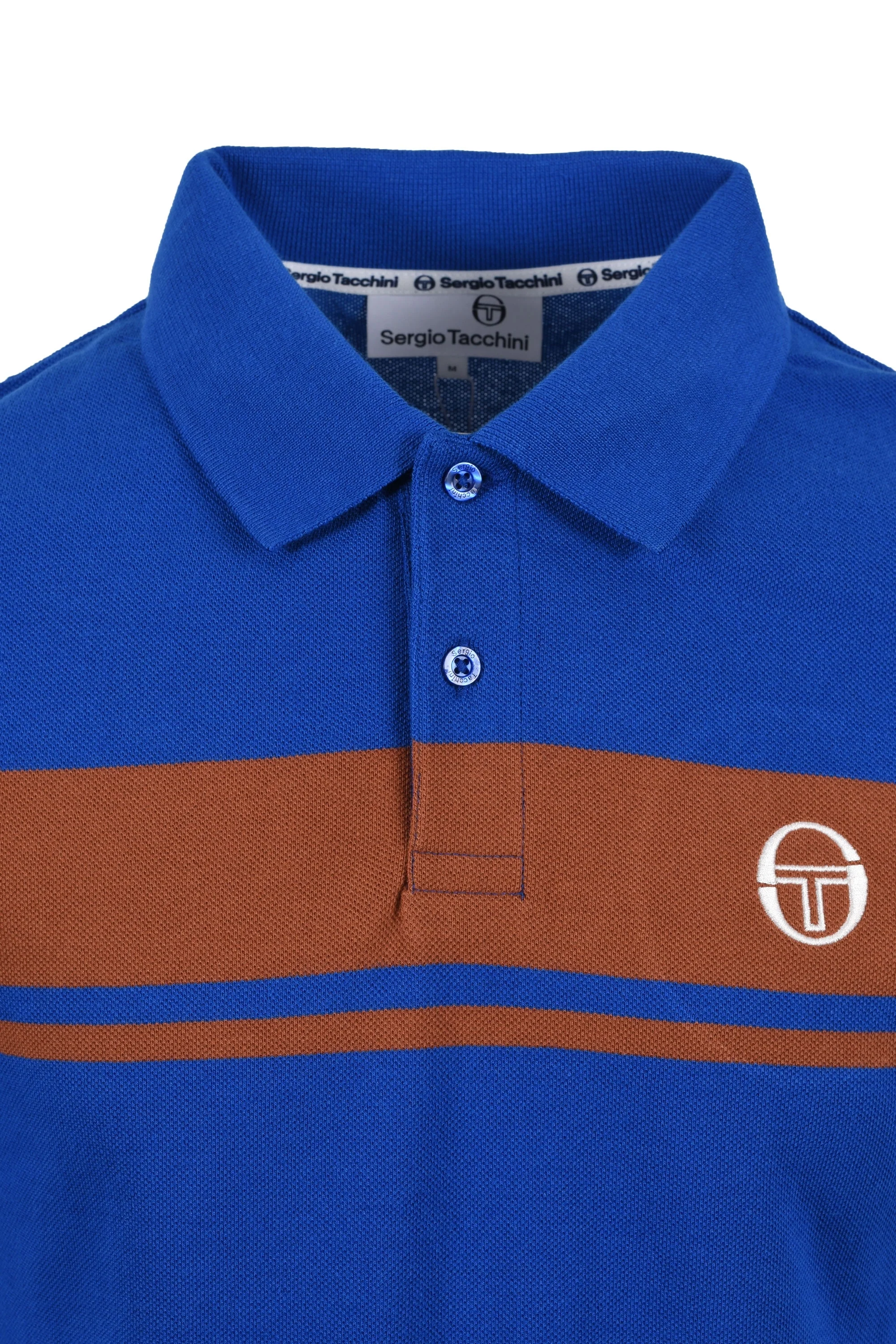 Sergio Tacchini Young Line Polo Blue/Brown - Image 2